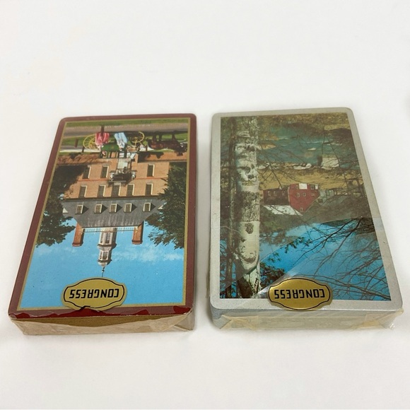 Vintage Congress double deck scenic playing cards The US Playing Card Company - Picture 5 of 5